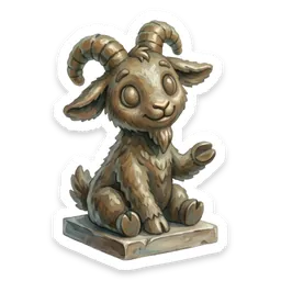 The goat statue